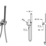 Встраиваемый однорычажный кран для биде Tres WC 20522301