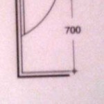 второй уровень, стандартный монтаж писсуара 650 мм от пола