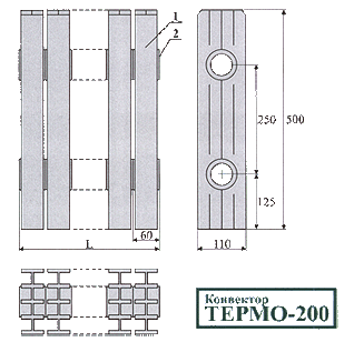 Конвекторы типа ТЕРМО -200